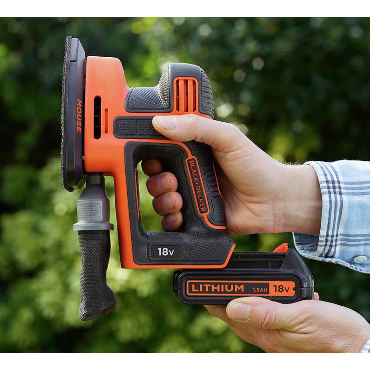 Black+Decker cordless mouse detail sander 18V, UK version