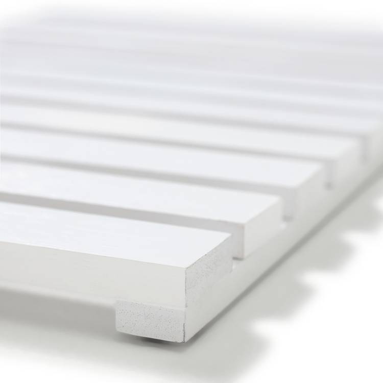 Habitat white bamboo duckboard for bathroom (British brand)