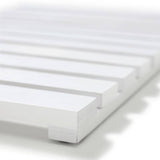 Habitat white bamboo duckboard for bathroom (British brand)