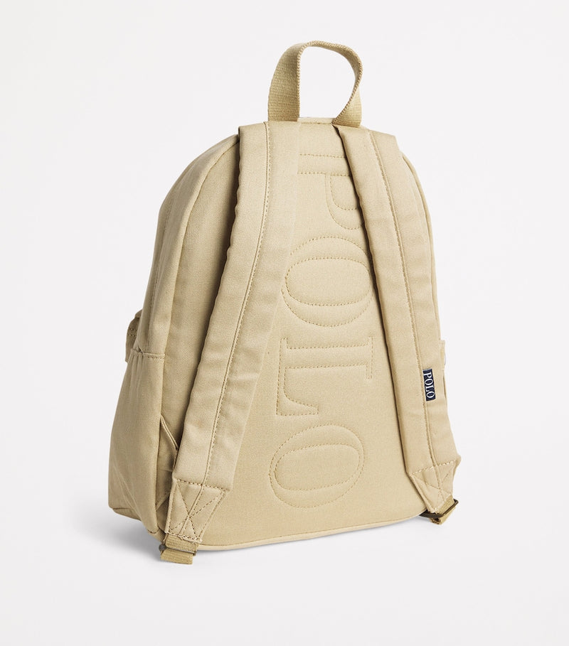 Ralph Lauren kids backpack with cotton bear embroidery, UK version