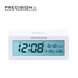Precision Radio Controlled Alarm Clock White, imported from the UK