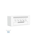 Precision Radio Controlled Alarm Clock White, imported from the UK