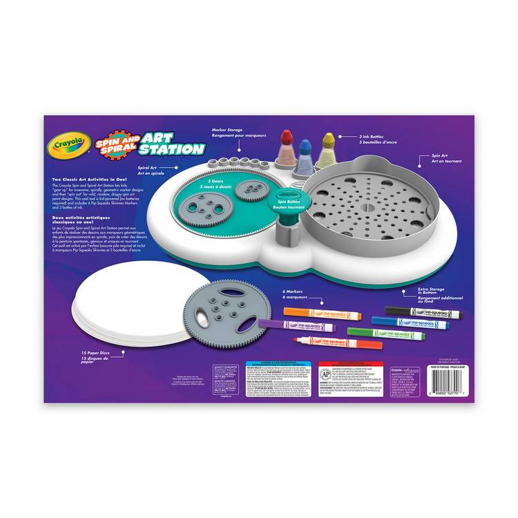 Crayola Spin N Spiral Art Station, UK version