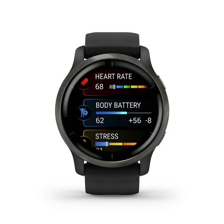 Garmin Venu 2 smartwatch Slate Black - British product