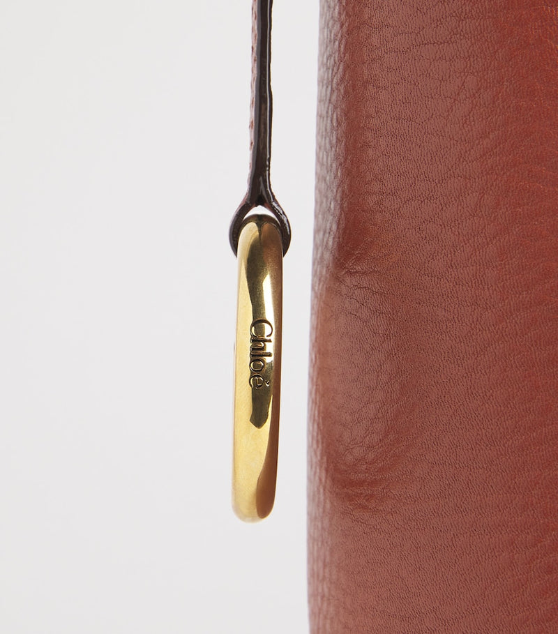Chloé Spin tote bag medium calfskin leather, imported from the UK