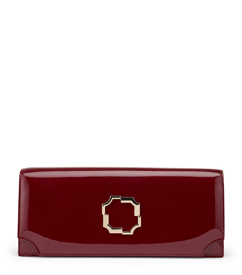 Malone Souliers Vivien patent leather clutch bag - British product