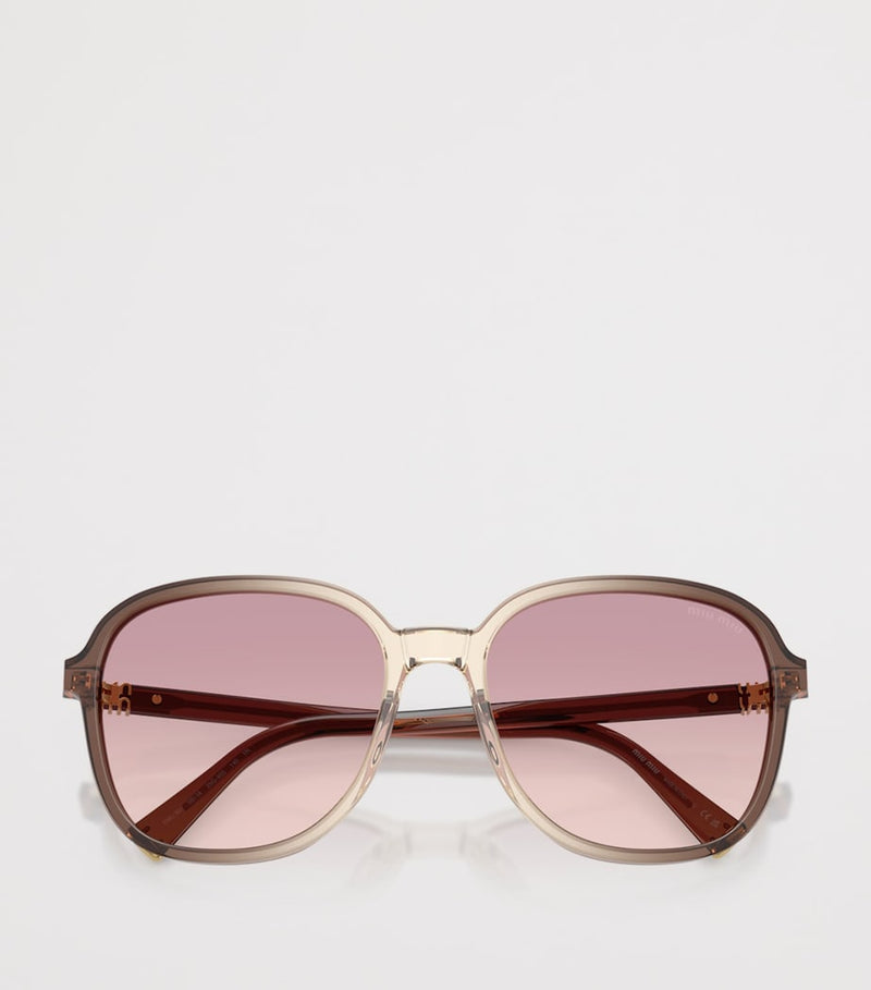 Miu Miu oversized acetate sunglasses, UK version