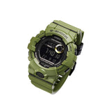 Casio G-SHOCK men's digital watch with khaki resin strap (British brand)