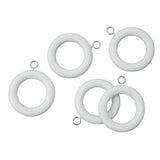Argos Argos Home Pack of 20 Wooden Curtain Rings - White- Buy online at McGrocer
