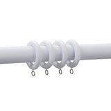 Argos Home white wooden curtain rings pack of 20 - British product