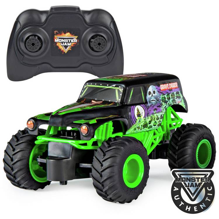 Monster Jam Grave Digger radio controlled truck 1:24 scale, UK version