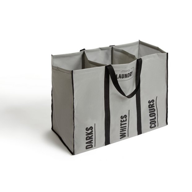 Habitat three-compartment laundry sorter 93L (British brand)