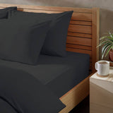 Habitat Washed Plain Charcoal fitted sheet double, imported from the UK
