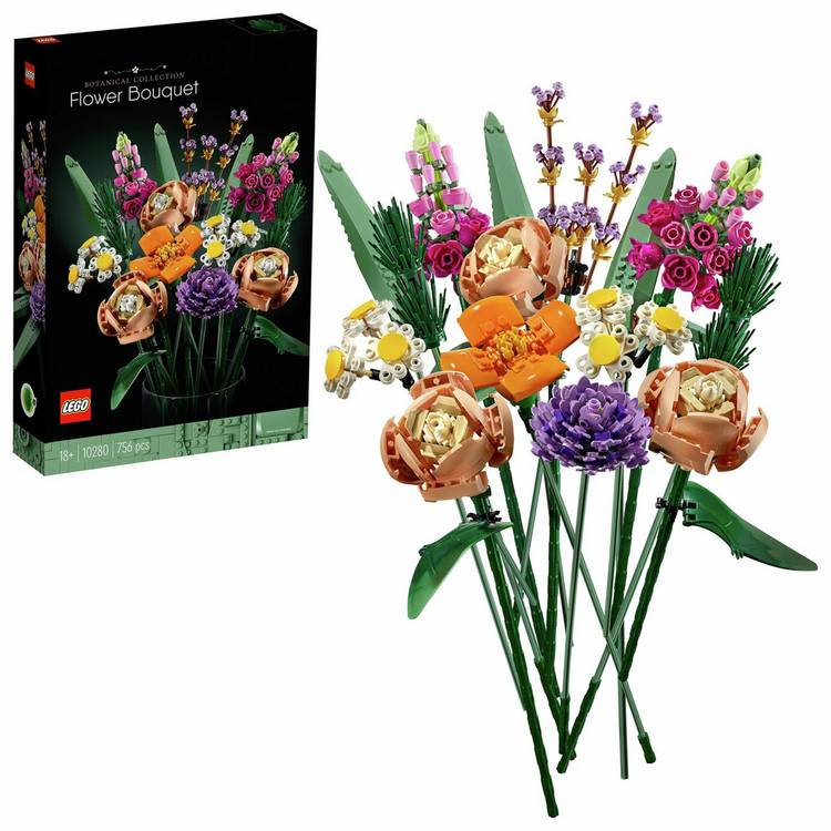 LEGO flower bouquet for adults 756 pieces, imported from the UK