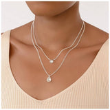 DKNY necklace silver tone crystal drop pendant, UK version