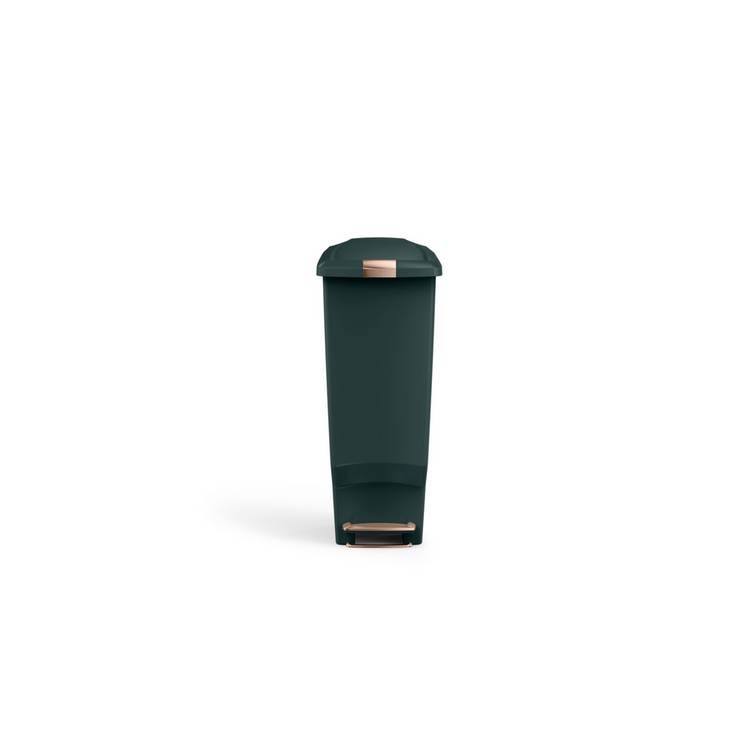 Simplehuman green 40 litre slim pedal bin (British brand)