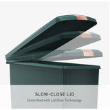 Simplehuman green 40 litre slim pedal bin (British brand)
