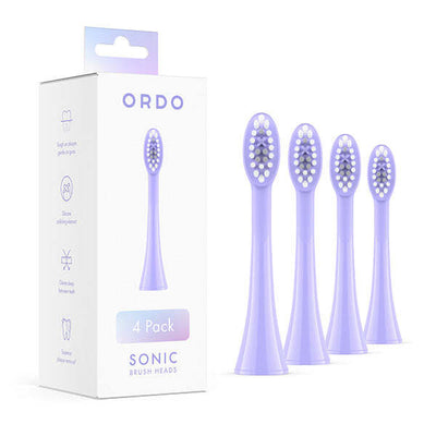 Ordo Sonic Brush Head Violet 4-pakning med børstehoder