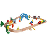 Chad Valley 60-piece wooden train set, imported from the UK