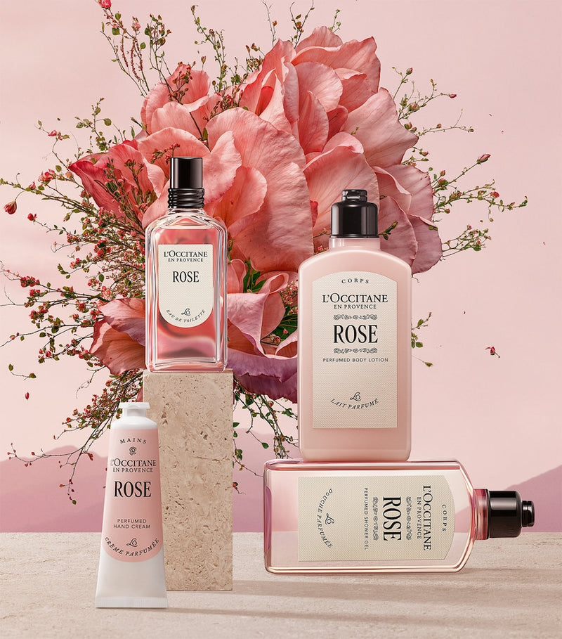 L'Occitane rose shower gel 250ml, imported from the UK