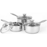 Argos Russell Hobbs 3 Piece Stainless Steel Pan Set- Buy online at McGrocer