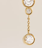 Sophie Bille Brahe yellow gold diamond single left earring - British product