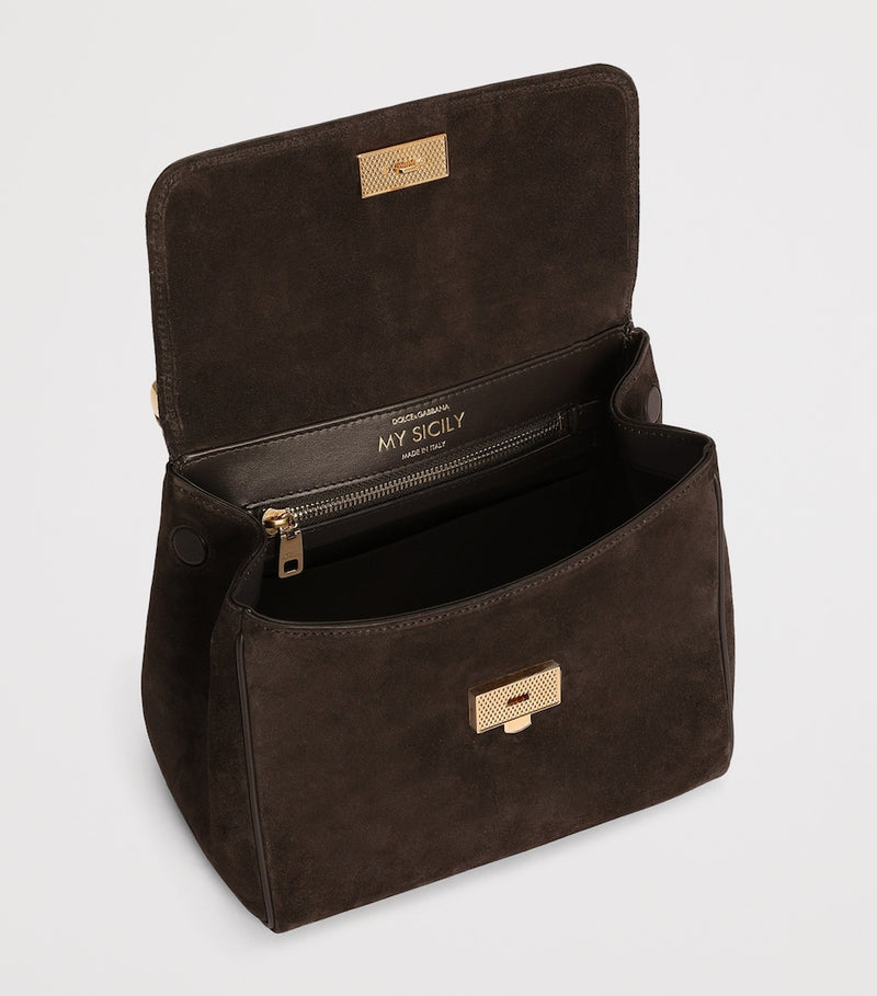 Dolce&Gabbana My Sicily top-handle bag calf suede (British brand)