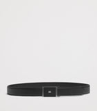 Dunhill grained leather belt with automatic buckle - British brand