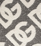 Dolce&Gabbana Casa wool-cashmere-silk logo throw 140x180cm, imported from the UK