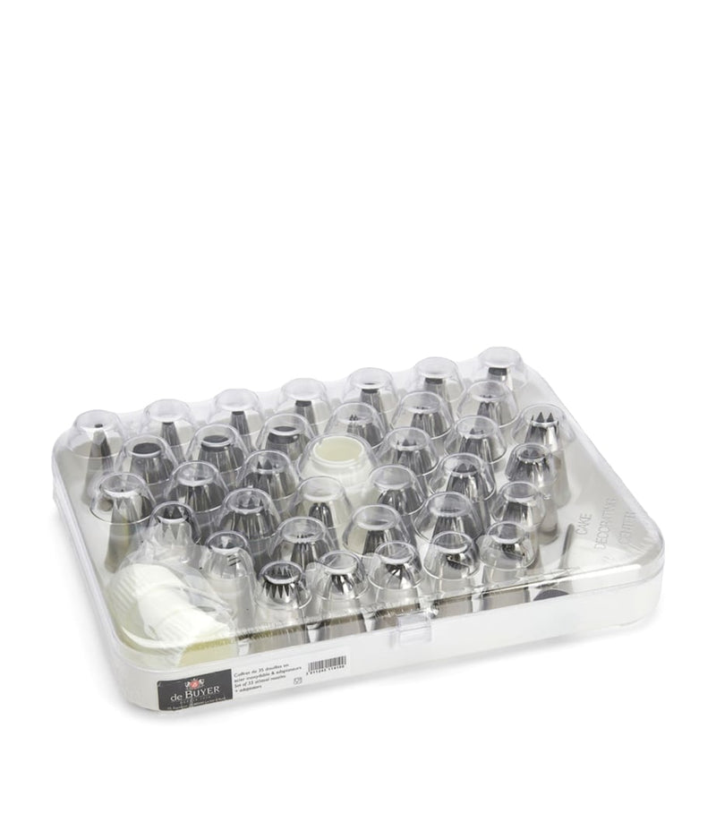 De Buyer stainless steel baking nozzles set of 35 (British brand)