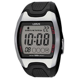 Lorus men's digital watch black resin strap, imported from the UK