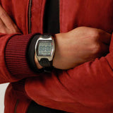 Lorus men's digital watch black resin strap, imported from the UK