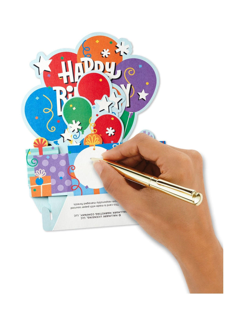 Hallmark birthday cards 3D pop-up balloons 8 pack - British product