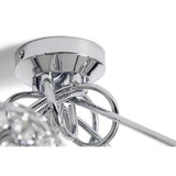 Argos Home beaded globes ceiling light chrome 5 arm, imported from the UK