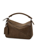 LOEWE Small Suede Featherlight Puzzle top-handle bag (British brand)