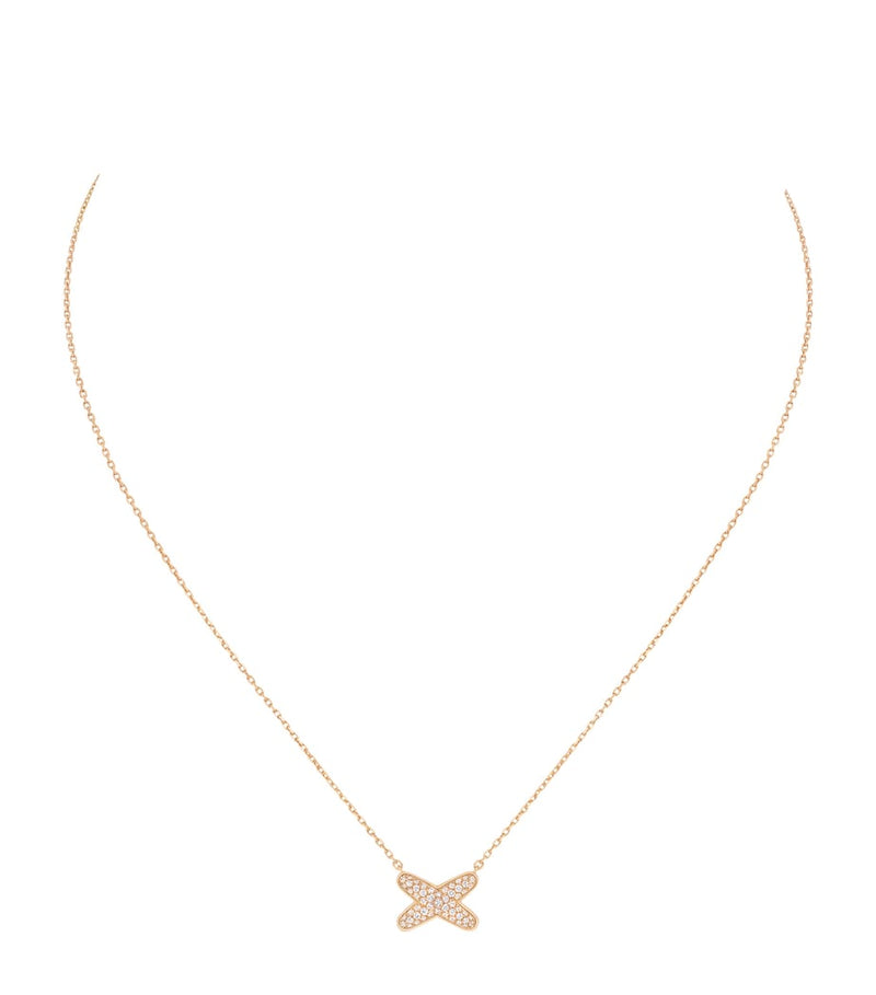 Chaumet Jeux de Liens rose gold diamond pendant (British brand)
