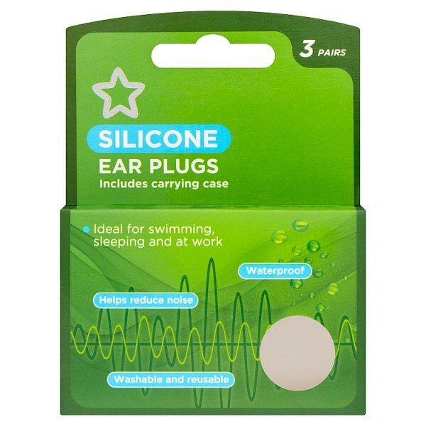 Superdrug Silicone Earplugs x3 GOODS Superdrug