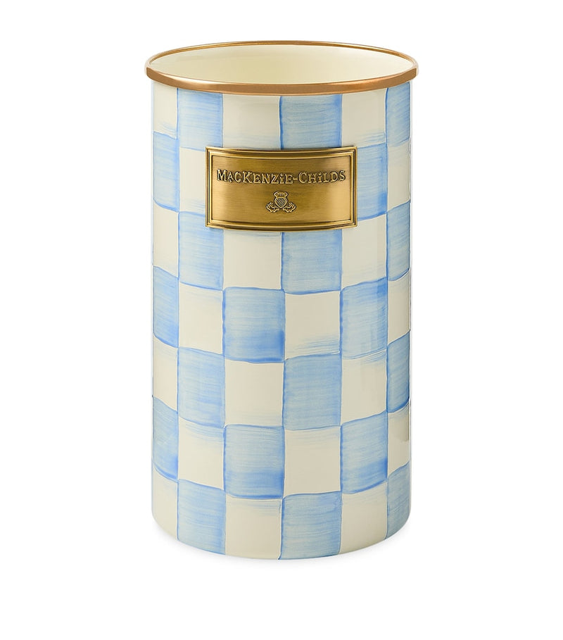 MacKenzie-Childs Sky Check utensil holder - British product