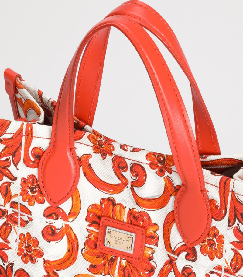 Dolce&Gabbana Kids Majolica tote bag small, UK version