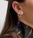 Anita Ko double-pierced loop earring with diamonds, UK version