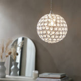 Argos Home clear beaded orb lampshade 25cm - British product