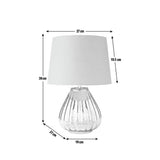 Argos Home Imogen Mercury table lamp with grey shade, UK version
