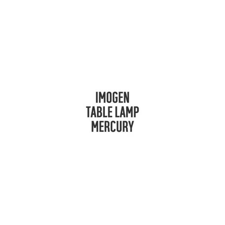 Argos Home Imogen Mercury table lamp with grey shade, UK version