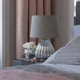 Argos Home Imogen Mercury table lamp with grey shade, UK version