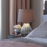 Argos Home Imogen Mercury table lamp with grey shade, UK version