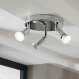 Argos Home 3 spot ceiling plate silver 19cm (British brand)