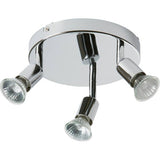Argos Home 3 spot ceiling plate silver 19cm (British brand)