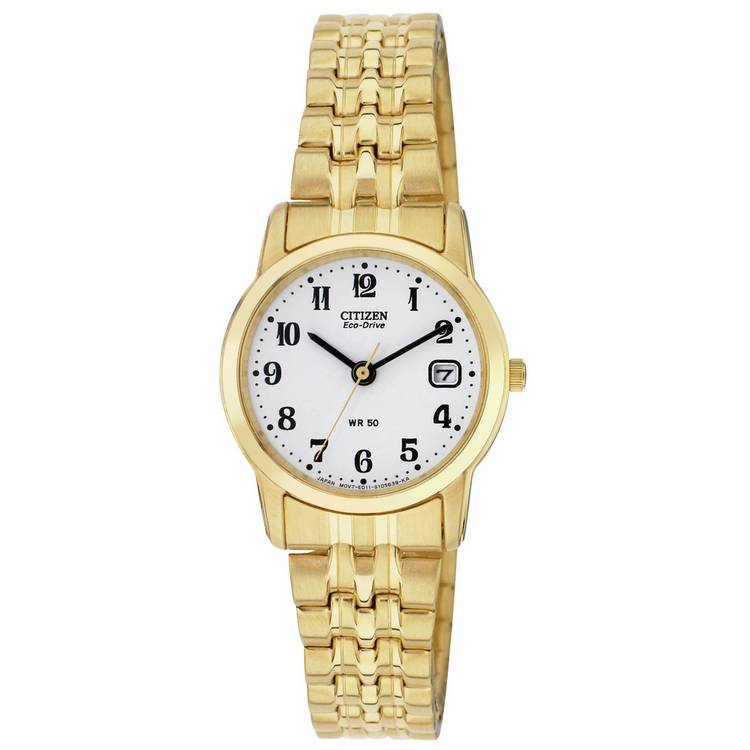 Citizen ladies gold stainless steel watch - British product