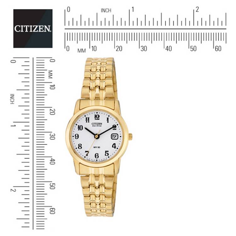 Citizen ladies gold stainless steel watch - British product