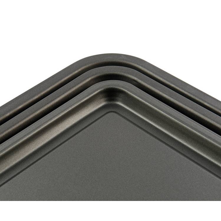 Argos Home baking tray set 3 piece steel non-stick (British brand)